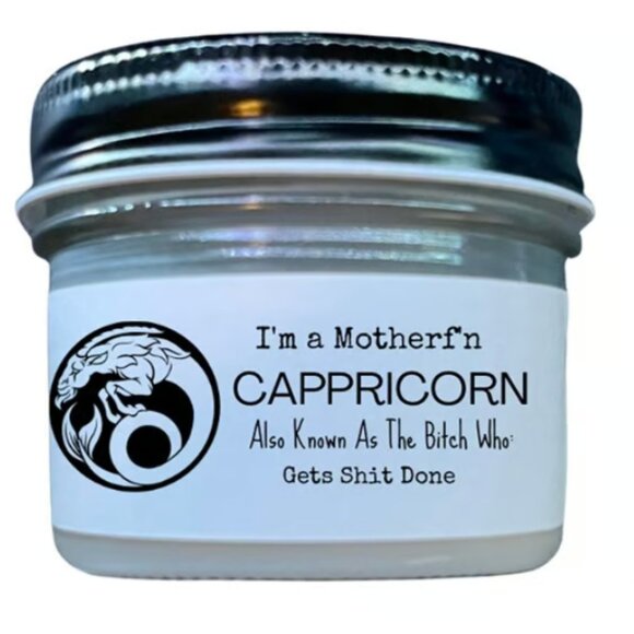 Capricorn Candle - Zodiac Candle - True Capricorn - Gift for Capricorn - Picture 1 of 1